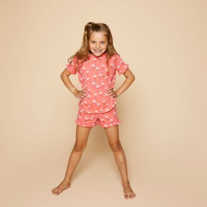 Charliechoe Girls short set koraal 158/164 -