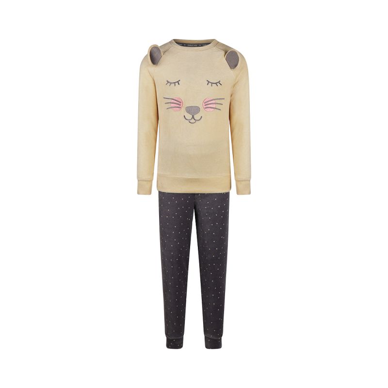 Charliechoe Girls veloers set champagne 86/92 -