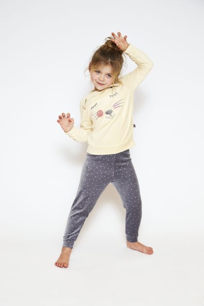 Charliechoe Girls veloers set champagne 86/92 -