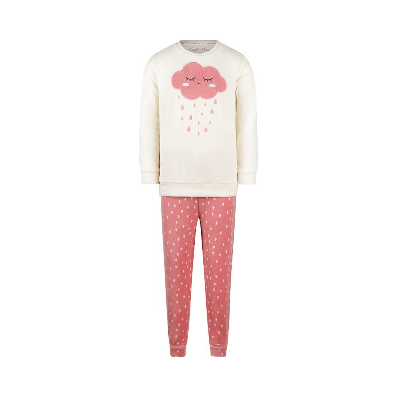 Charliechoe Girls velours set roos 86/92 -