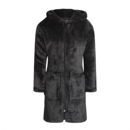 Charliechoe Kinder Badjas Donkergrijs grijs 140/152 -