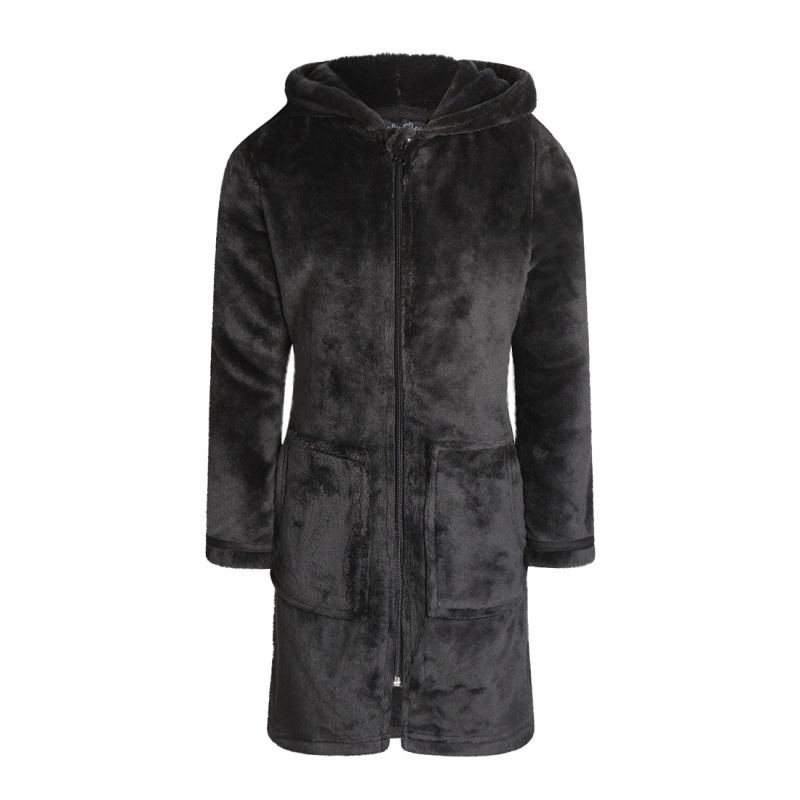 Charliechoe Kinder Badjas Donkergrijs grijs 140/152 -