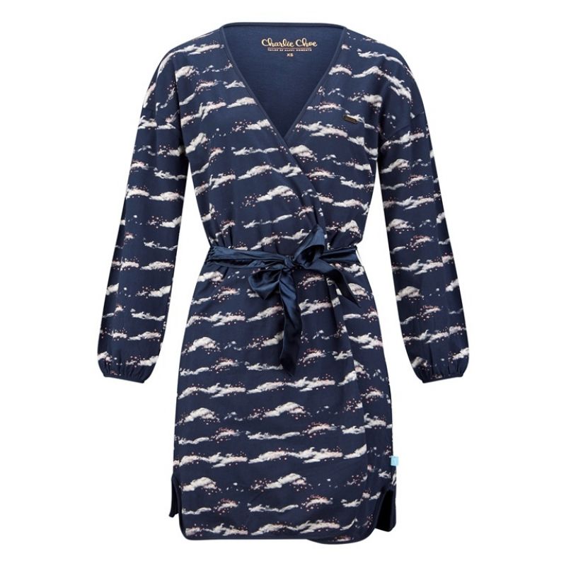 Charliechoe Ladies Bathrobe blauw Xs -