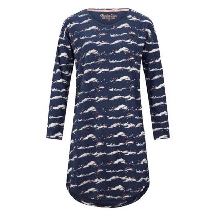 Charliechoe Ladies big shirt blauw L -