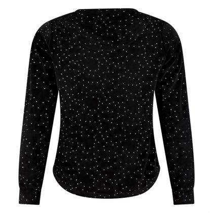 Charliechoe Ladies velours pyjama zwart M -