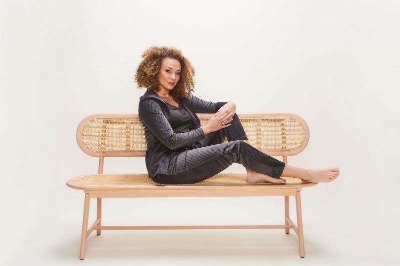 Charliechoe Lounge Set Donkergrijs Velours grijs L -