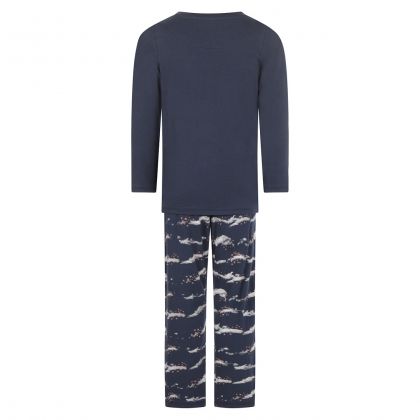 Charliechoe Meisjes pyjama - Blauwe wolken blauw 122/128 -