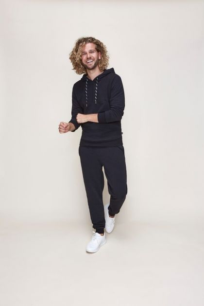 Charliechoe Men Jogging set met kap zwart L -