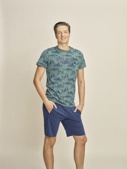 Charliechoe Men Pyjama Lost in Paradise groen L -