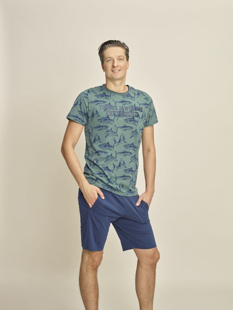Charliechoe Men Pyjama Lost in Paradise groen L -