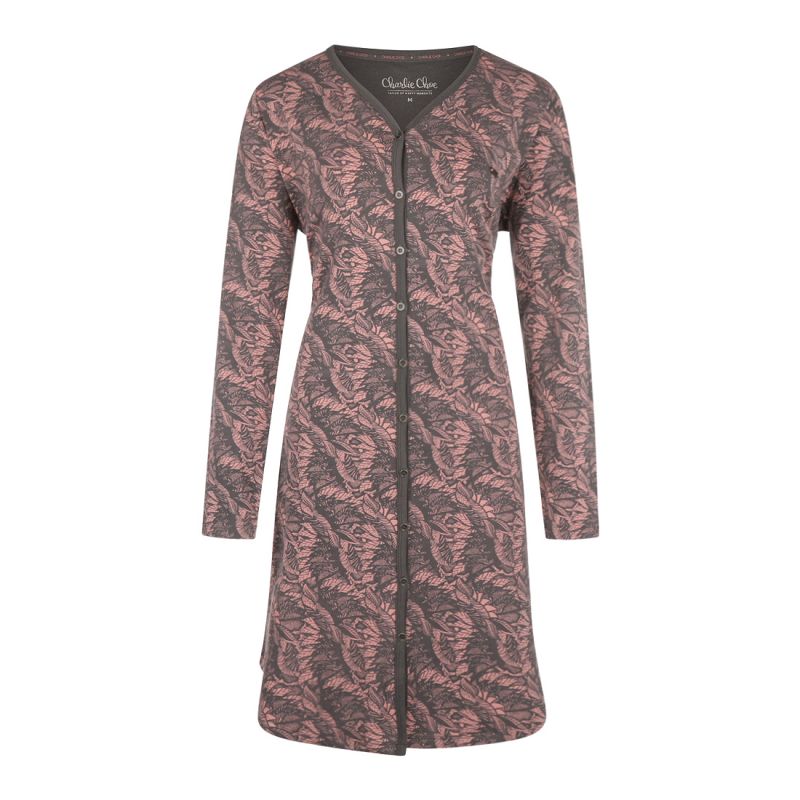 Charliechoe Nachthemd Oudroze Grijs grijs L -