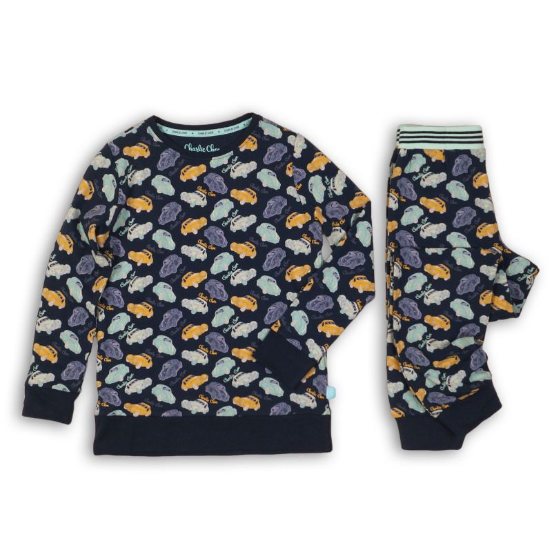 Charliechoe Pyjama auto blauw 170/176 -