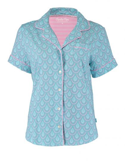 Charliechoe Pyjama Doorknoop turquoise Xs -