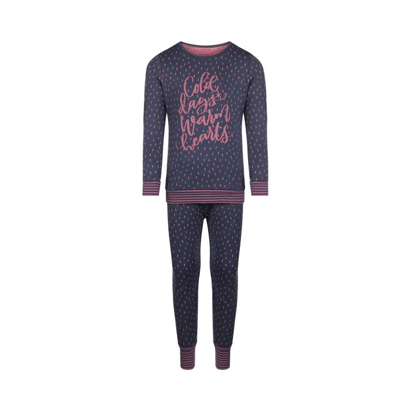 Charliechoe Pyjama girls lounge set blauw 158/164 -