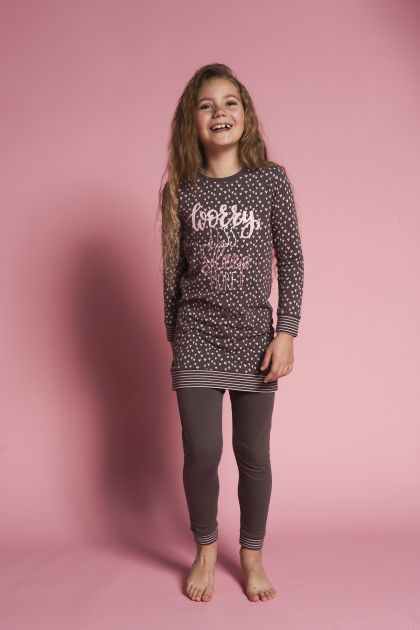 Charliechoe Pyjama hartjes roos 146/152 -