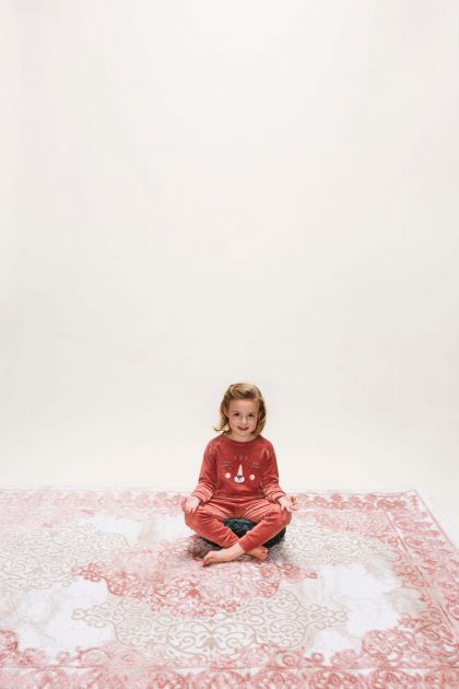 Charliechoe Pyjama Homewear Set Blush Terra roos 122/128 -