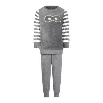 Charliechoe Pyjama Homewear Set Velours grijs 134/140 -