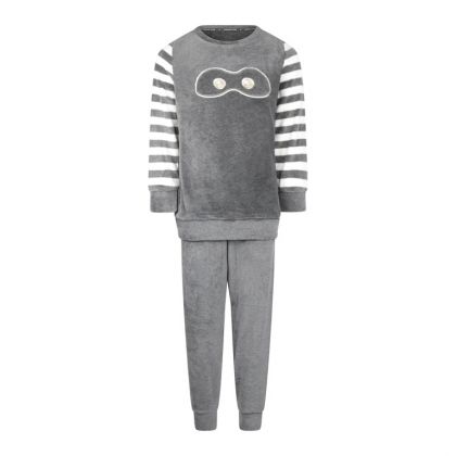 Charliechoe Pyjama Homewear Set Velours grijs 158/164 -