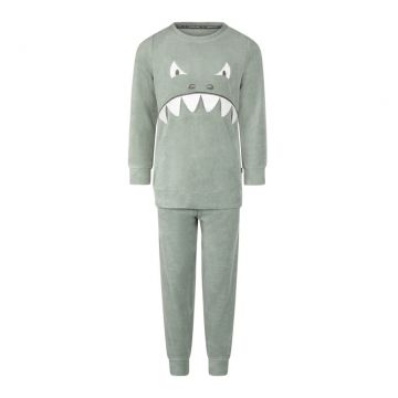 Charliechoe Pyjama Homewear Set Velours groen 170/176 -