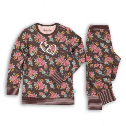 Charliechoe Pyjama rozen grijs 146/152 -