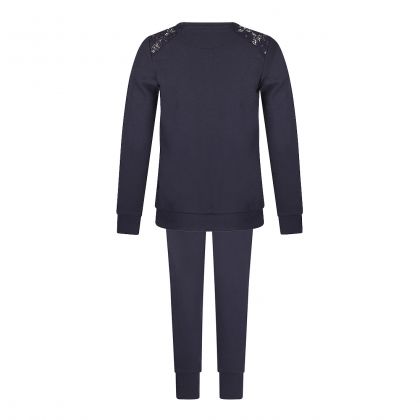 Charliechoe Pyjama Set Donkerblauw Kant blauw Xxl -