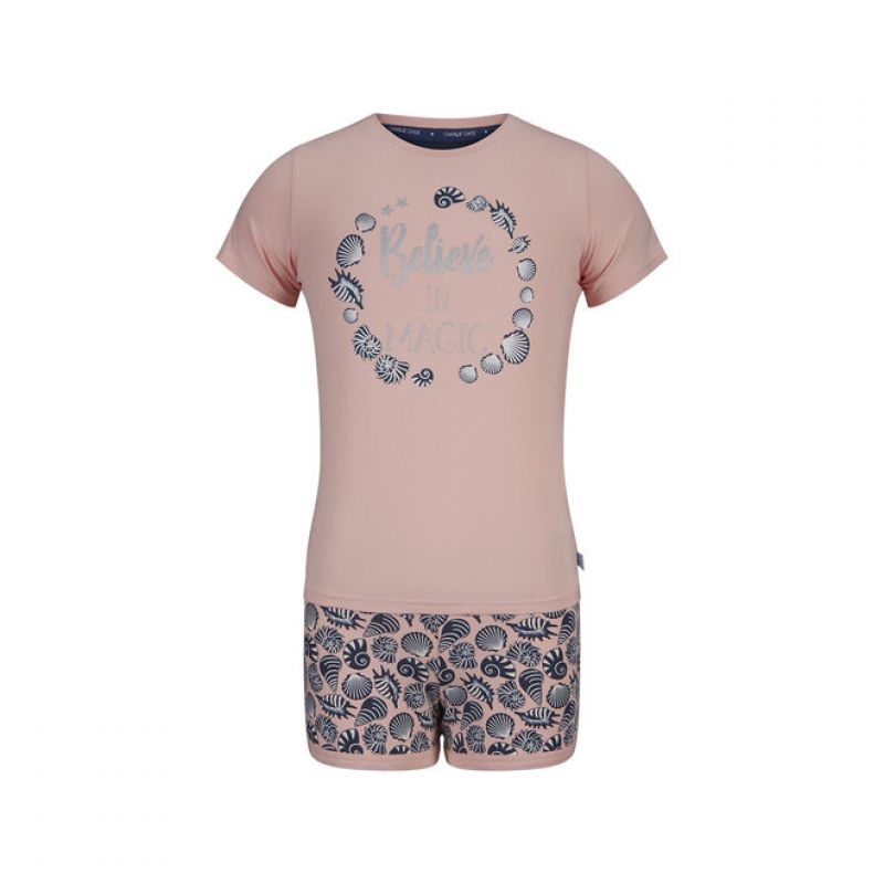 Charliechoe Pyjama Short set Magical Sea roos 98/104 -