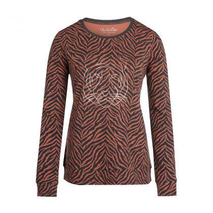 Charliechoe Pyjama Terra Tijgerstreep bruin M -