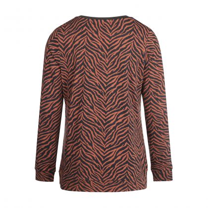 Charliechoe Pyjama Terra Tijgerstreep bruin M -