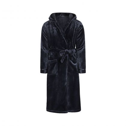 Charliechoe Unisex long bathrobe blauw Xxl -