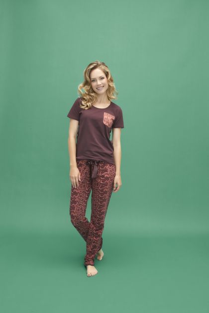 Charliechoe Women Pyjama bruin Xs -