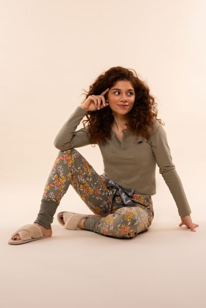 Charliechoe Women pyjama kaki Xl -