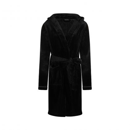 Charliechoe Women short bathrobe zwart L -