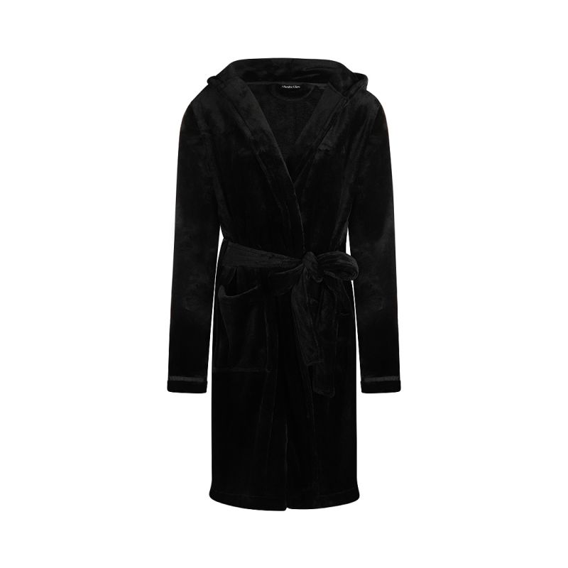 Charliechoe Women short bathrobe zwart L -
