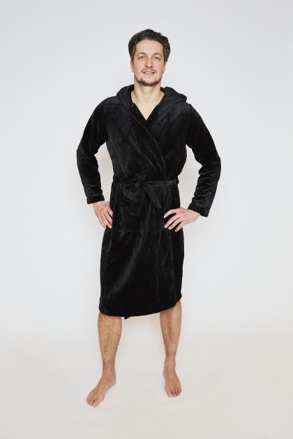 Charliechoe Women short bathrobe zwart Xl -