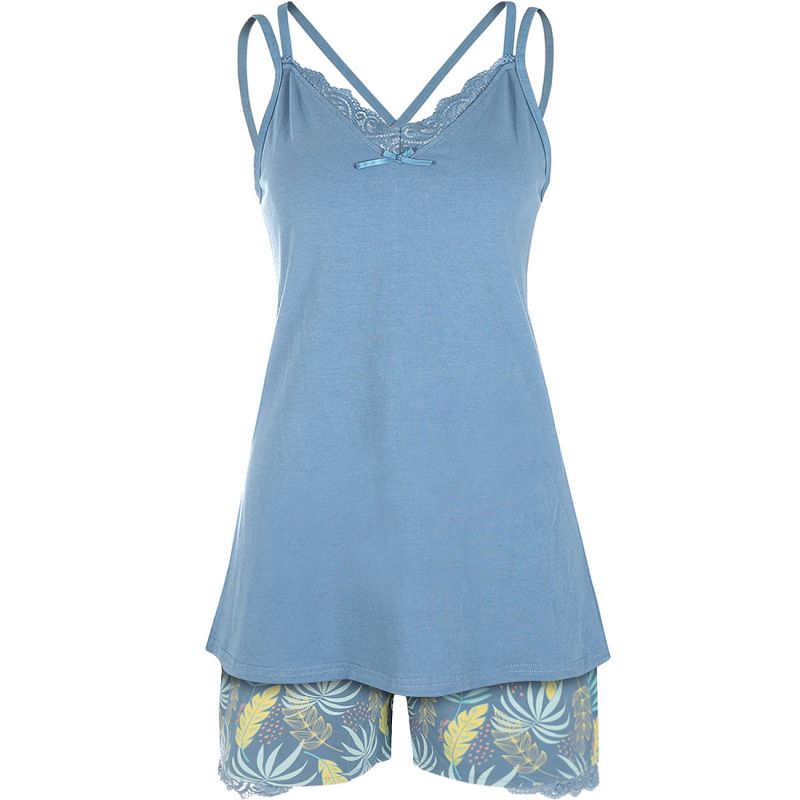 Charliechoe Women Shortama blauw L -