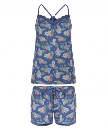 Charliechoe Women Shortama blauw M -