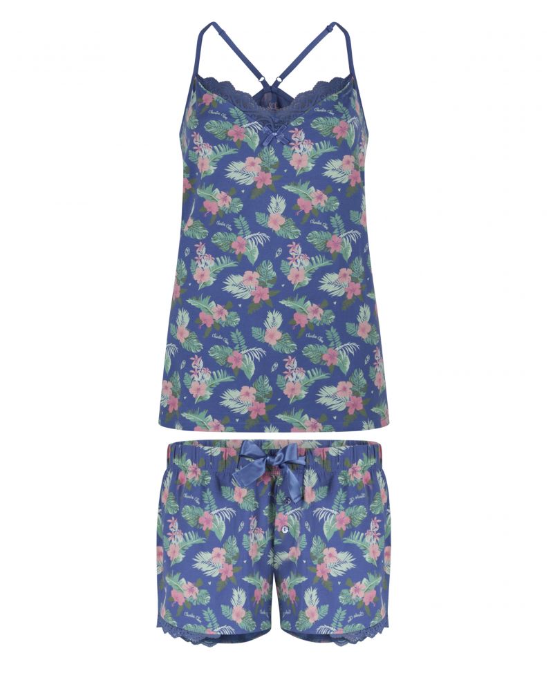 Charliechoe Women Shortama blauw Xxl -