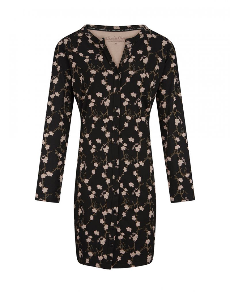 Charliechoe Women Sleepshirt zwart S -