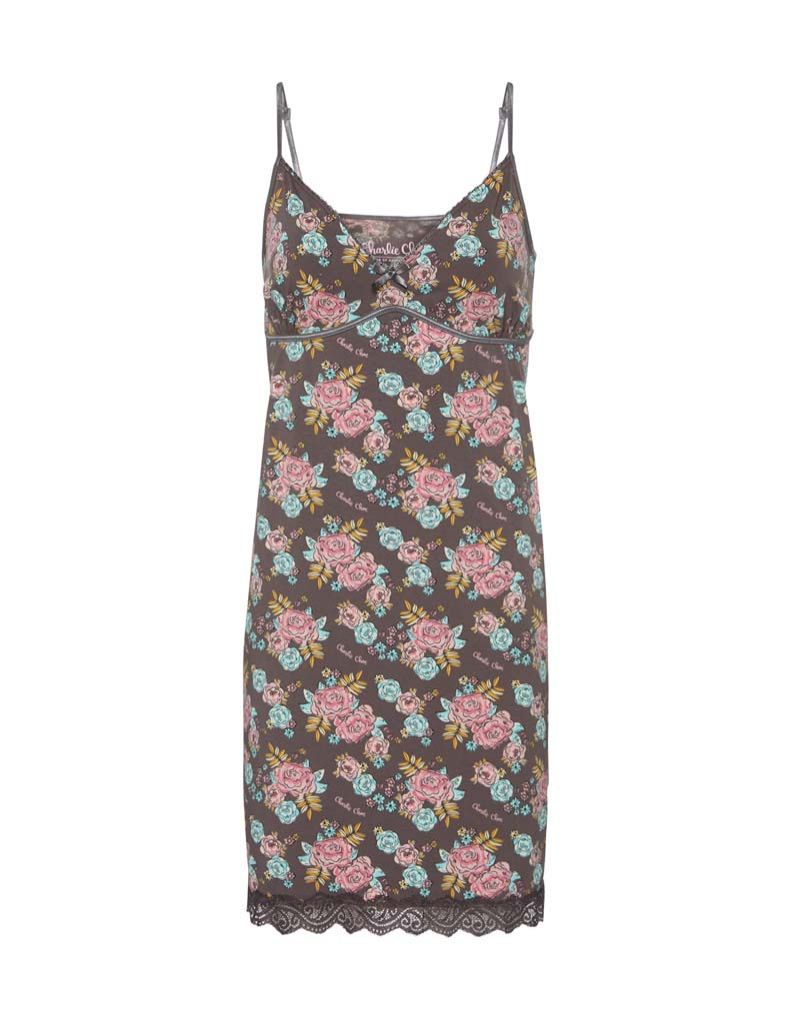 Charliechoe Women Slipdress grijs M -