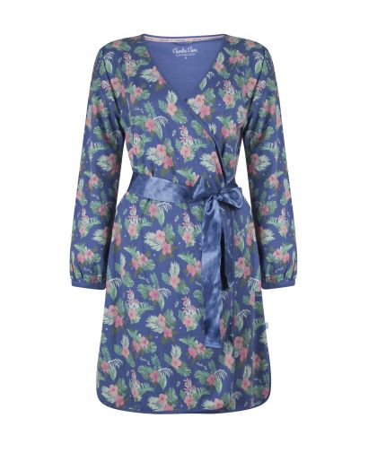Charliechoe Women summer bathrobe blauw Xxl -