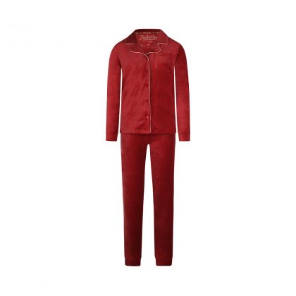 Charliechoe Women velours set rood S -