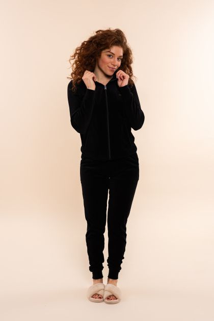 Charliechoe Women velours set zwart L -