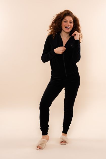 Charliechoe Women velours set zwart L -