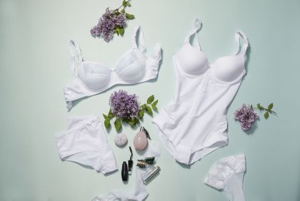 Dacapo Voorgevormde Body Chanson wit 80 D