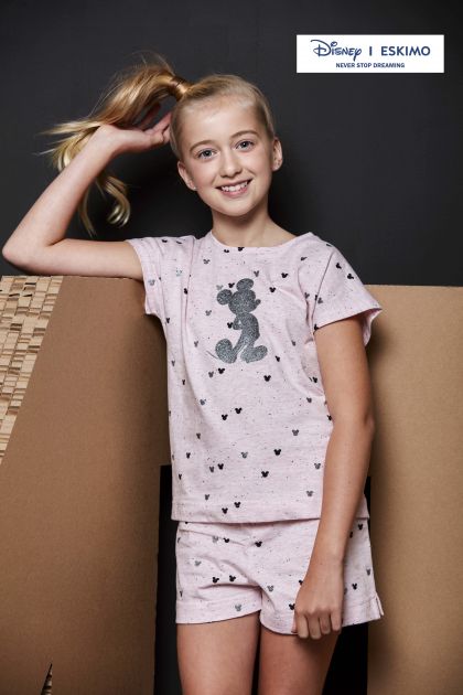 Disney Pyjama Glitter Mickey roos 152 -