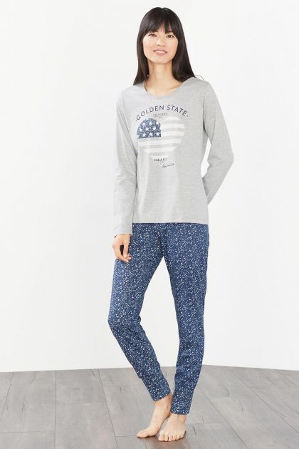 Esprit Pyjama Carley grijs 40 -