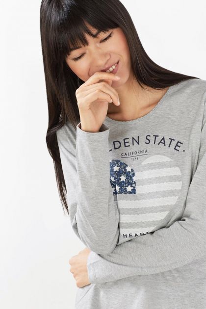 Esprit Pyjama Carley grijs 40 -