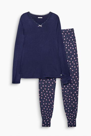 Esprit Pyjama Dory blauw 34 -