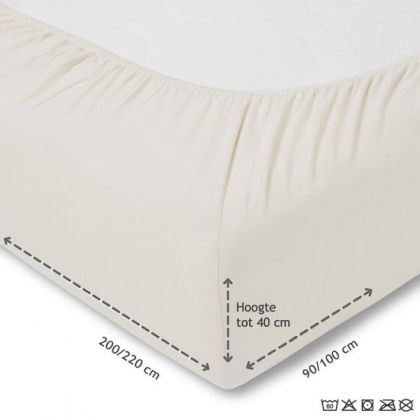Estella Exquisit Hoeslaken 140-160/200-220 Kiesel taupe 160 X 220