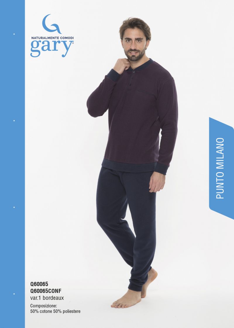 Gary Dunne fleece pyjama bordeaux 54 -